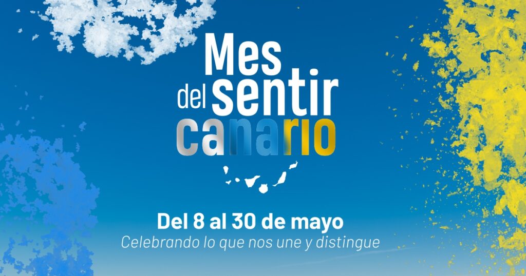 Cartel del CC La Ballena para el mes de sentir canario