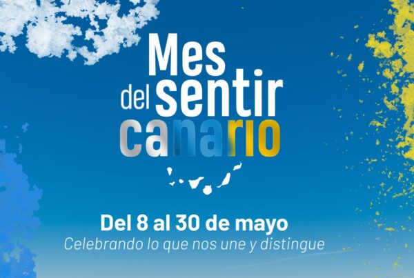 Cartel del CC La Ballena para el mes de sentir canario
